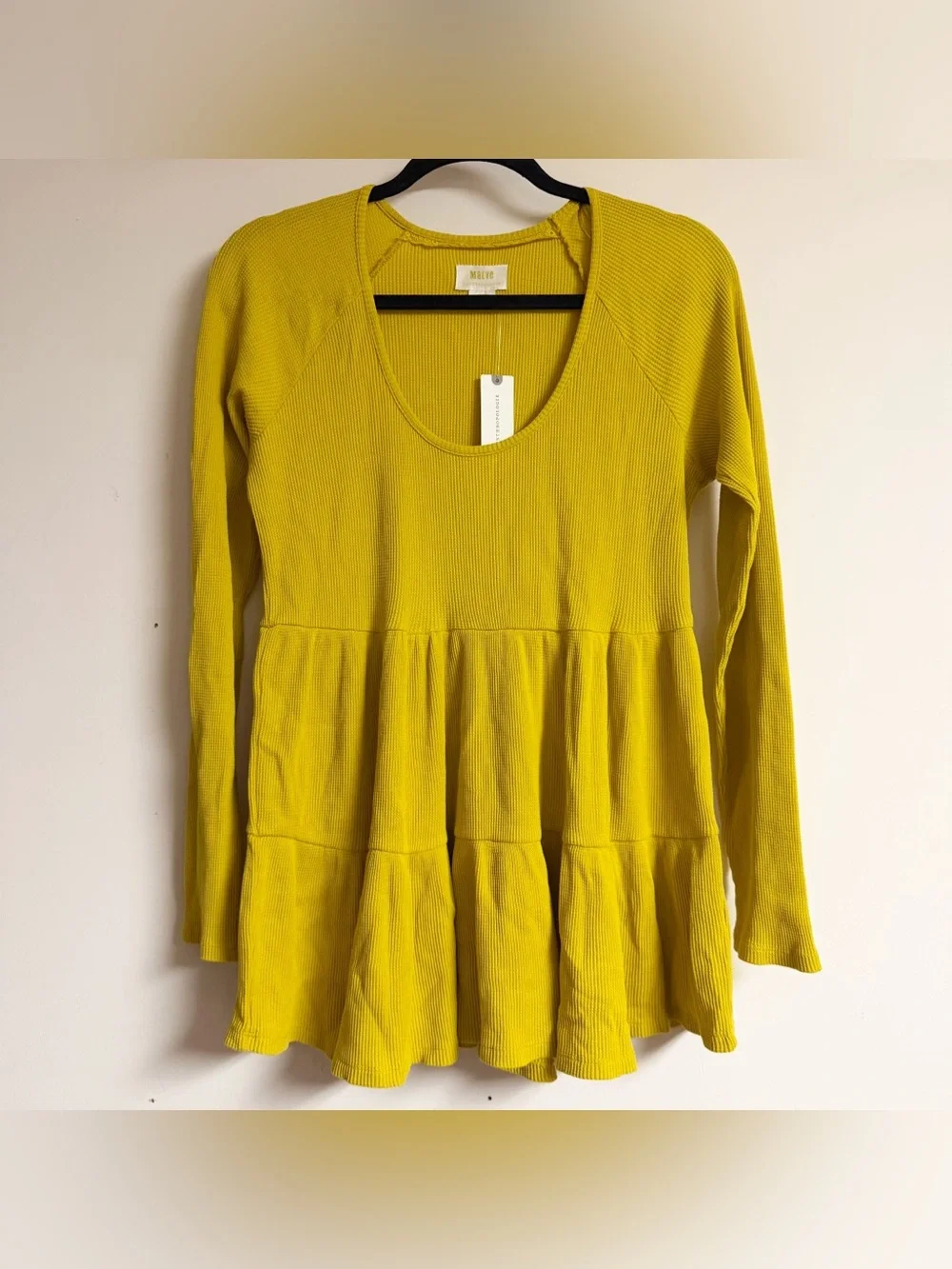 NWT Anthropologie Maeve Maeve Samina Thermal Babydoll Top Size Medium - Picture 4 of 10